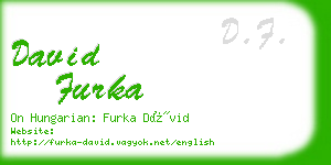 david furka business card